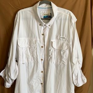 Magellan button front fishing shirt, xxl.